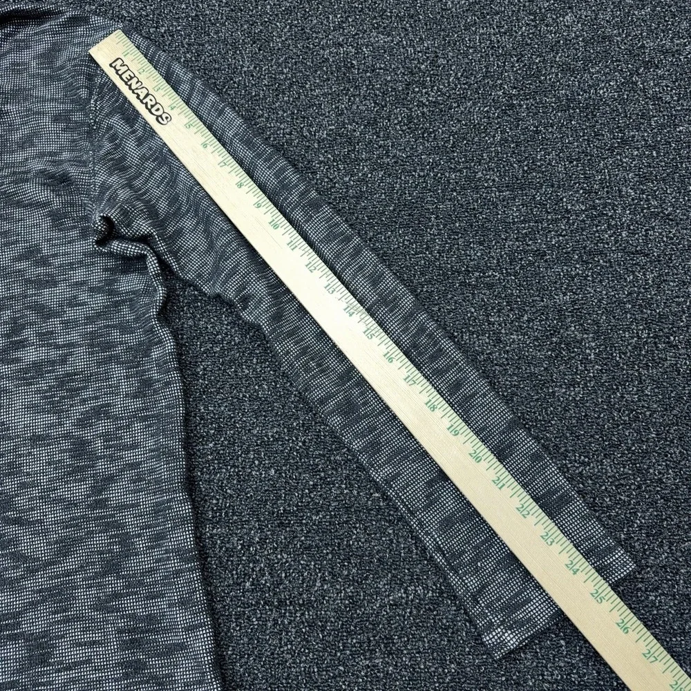 Nike Dri-FIT Waffle Knit‎ Long Sleeve Henley Shirt Mens Large Black Gray Camo